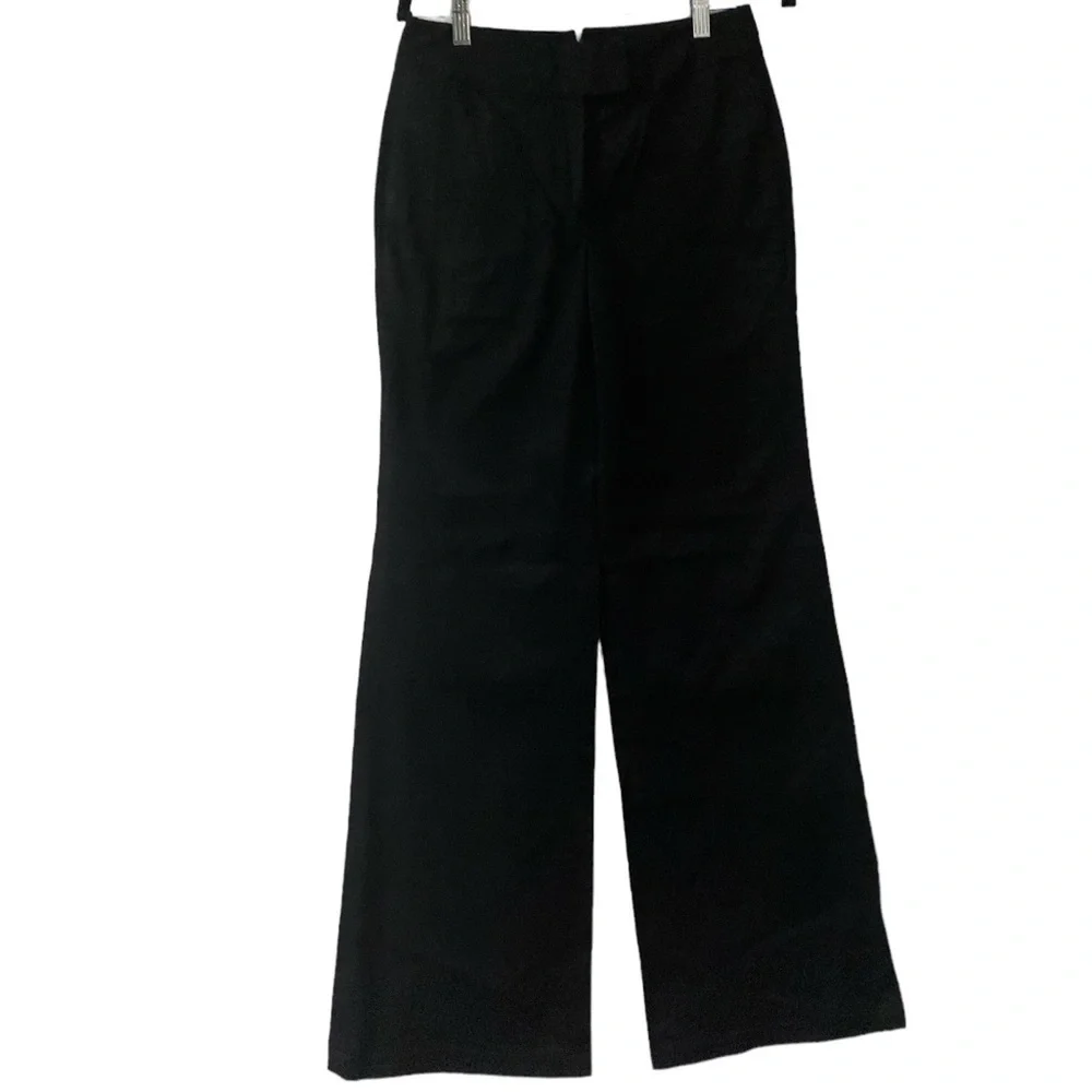 Adam lippes pants black trousers wide‎ leg NEW size 2